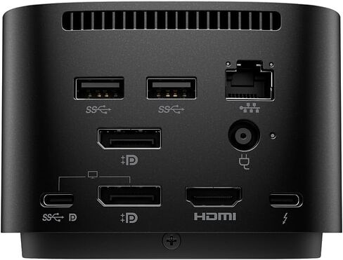 HP USB-C Essential Dock G5 (8 في 1 محول لأجهزة الكمبيوتر المحمولة USB-C وأجهزة الكمبيوتر المحمولة التي تدعم Thunderbolt ، وأجهزة الكمبيوتر المحمولة وأجهزة الكمبيوتر-كابل واحد للشحن أو الشبكات أو نقل البيانات) ، والأسود in Kuwait