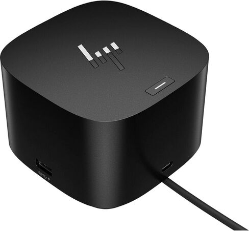 HP USB-C Essential Dock G5 (8 في 1 محول لأجهزة الكمبيوتر المحمولة USB-C وأجهزة الكمبيوتر المحمولة التي تدعم Thunderbolt ، وأجهزة الكمبيوتر المحمولة وأجهزة الكمبيوتر-كابل واحد للشحن أو الشبكات أو نقل البيانات) ، والأسود in Kuwait
