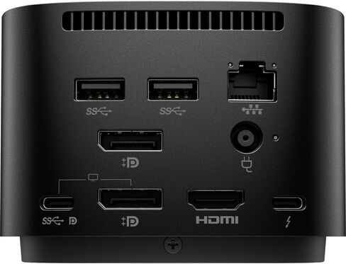 HP USB-C Essential Dock G5 (8 في 1 محول لأجهزة الكمبيوتر المحمولة USB-C وأجهزة الكمبيوتر المحمولة التي تدعم Thunderbolt ، وأجهزة الكمبيوتر المحمولة وأجهزة الكمبيوتر-كابل واحد للشحن أو الشبكات أو نقل البيانات) ، والأسود in Kuwait