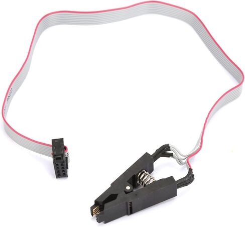 SOIC8 ، SOP8 Flash Chip IC Test Clip Programming Cable Cable ، البرمجة عبر الإنترنت ، بدون إزالة رقاقة ، مناسبة لـ 25 ، 24C ، 93C ، SOP8 ، DIP8 محول ، حفظ الوقت والعمالة in Saudi Arabia