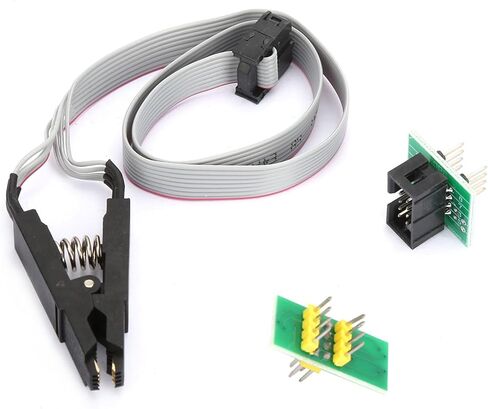 SOIC8 ، SOP8 Flash Chip IC Test Clip Programming Cable Cable ، البرمجة عبر الإنترنت ، بدون إزالة رقاقة ، مناسبة لـ 25 ، 24C ، 93C ، SOP8 ، DIP8 محول ، حفظ الوقت والعمالة in Saudi Arabia