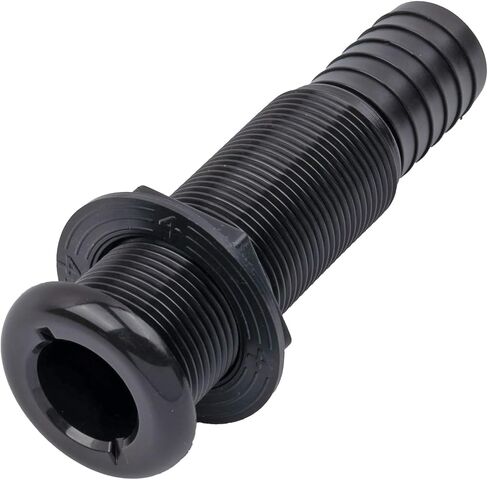 T-H Marine مباشرة من خلال تركيب الهيكل | تمتد تركيبات خرطوم القوارب مقولبة الطول للأشعة فوق البنفسجية للمتانة | 1-1/8 "، أسود in Saudi Arabia