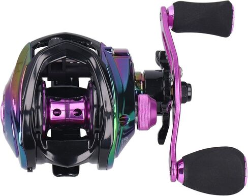 Fishing Reels, 19+1 Bearing 8kg Brake High Speed Ratio 8.1:1 Baitcasting Fishing Reel Metal Casting Fishing Wheel for Saltwater Freshwater Sea Fishing in Saudi Arabia