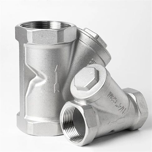 304 Stainless Steel Y-shaped Filter DN50 Internal Thread Pipeline Mesh Type Threaded Filter Valve(1") in Saudi Arabia