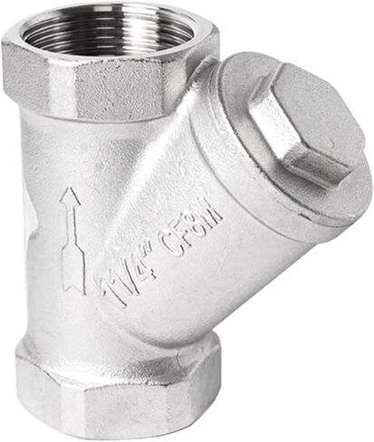 304 Stainless Steel Y-shaped Filter DN50 Internal Thread Pipeline Mesh Type Threaded Filter Valve(1") in Saudi Arabia