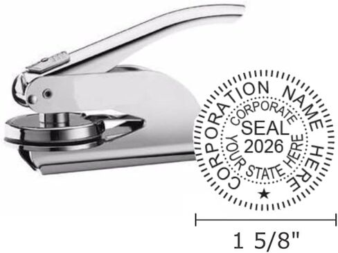 Silver Pocket Corporate Seal in Saudi Arabia