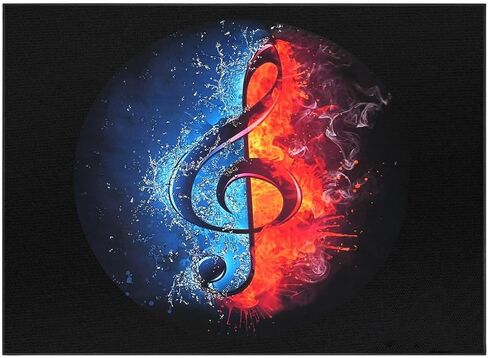 حصيرة أسطوانة كهربائية ، سجادة أسطوانة مقاومة للصوت لمجموعات طبل الجاز ، 47 × 63 ، ملحقات الأسطوانة لحماية الأرضيات وامتصاص الصوت in Kuwait