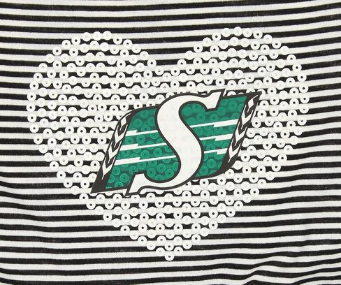 Outerstuff Saskatchewan Roughriders CFL Toddler Girls Celebration Sequin Tutu Dress ، Green/Black in Saudi Arabia