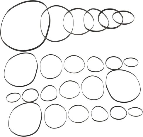 Safigle 250pcs مسجل استبدال حزام المطاط لوسماغ كاسيت امتصاص التصميم المسطح لإصلاح معدات وأجهزة الصوت in Saudi Arabia