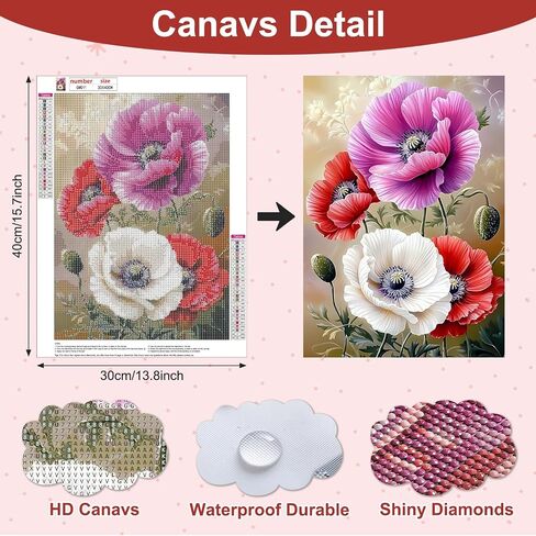 Airdea Cow Diamond Art Painting Kits للبالغين المبتدئين 5D DIY مجموعات فنون جوهرة للديكور الجدار المنزلي 12x16in ، بقرة لطيفة ، جولة كاملة الحفر in Saudi Arabia