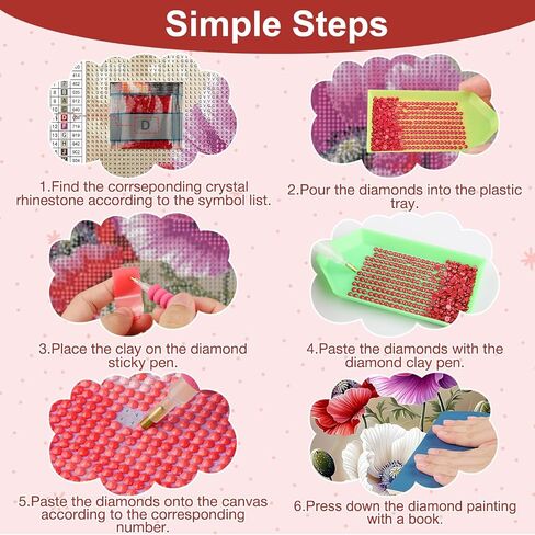 Airdea Cow Diamond Art Painting Kits للبالغين المبتدئين 5D DIY مجموعات فنون جوهرة للديكور الجدار المنزلي 12x16in ، بقرة لطيفة ، جولة كاملة الحفر in Saudi Arabia