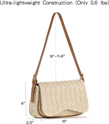 Richeart Straw Purses for Women - Summer Beach Shoulder Purse - Boho Clutch Underarm Bag in Saudi Arabia