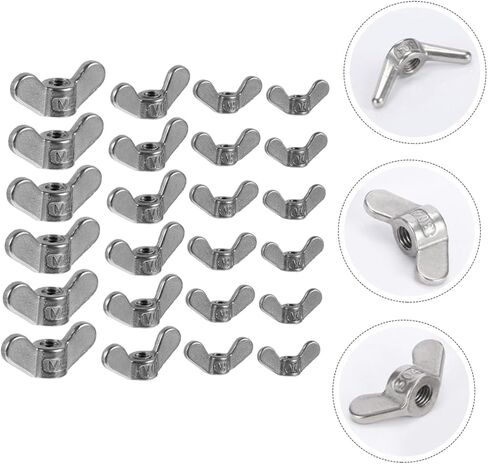 Heallily 24pcs الفولاذ المقاوم للصدأ الفراشة المكسر in Saudi Arabia