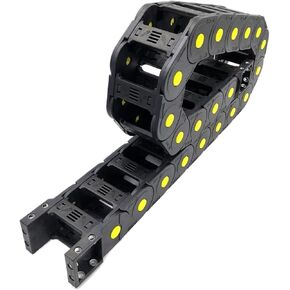 Transmission Chain of Power 1 Meter 30x103mm Bridge Type Drag Cable Wire Carrier Chain for CNC Engraving Machine Trailer Transmission Towline Transmission Chain of Power(R125) in Saudi Arabia