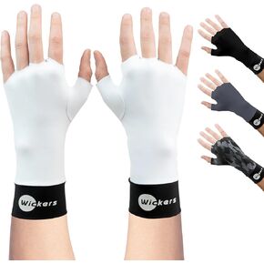 Wickers Thin Fingerless Gloves Men & Women - Lightweight Inner Boxing Gloves, Breathable Inner Glove Liners for Exercise, Gym Glove - Pair in Saudi Arabia