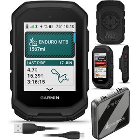 Garmin Edge MTB Rugged GPS Bike Computer with Mountain Bike Metrics, Trail & Topo Maps, Multi-Band GPS, Navigation, MTB Mounts with Wearable4U PowerBank in Kuwait