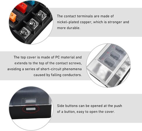 12V Fuse Block, 6 Circuits ATO Blade Fuse Block with LED Indicator, Waterproof Marine Fuse Panel with Damp-Proof Cover, Fuse Block Relay Box Kit for 12V/24V Car Truck Boat (6 Way) in Saudi Arabia