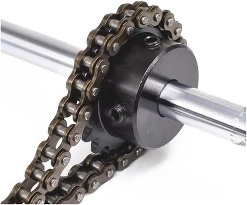 Tooth Roller Chain Sprocket 1Pcs 27-40 Tooth 04C Chain Gear 45# Steel 5mm-18mm Bore Motor Chain Drive Sprocket(38 Teeth,19mm) in Kuwait
