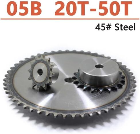 مسننة أسطوانة الأسنان ضرس 1pc 05b 20teeth إلى 50TETH تروس سلسلة صراخ واضحة مناسبة لسلسلة الأسطوانة 05B 8 مم (25 أسنان) in Kuwait