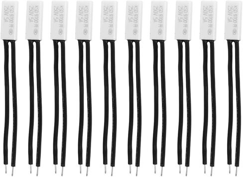 Garosa 10pcs KSD9700 عادةً مفتاح التحكم في درجة الحرارة المفتوحة في درجة حرارة الحامي ، كاشف مسبار البلاستيك KSD9700 مفتاح التحكم في درجة الحرارة (50) ، مفتاح التحكم in Saudi Arabia
