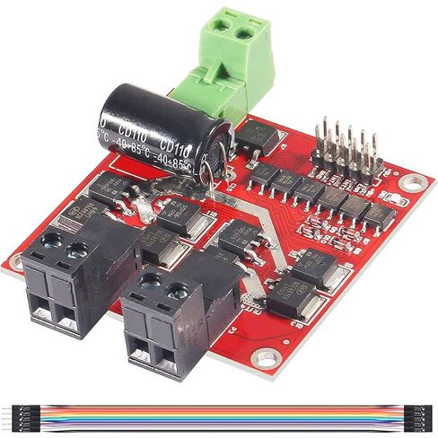 L298 Dual H Bridge Motor Speed ​​Controller DC DRIVER DC 6.5V-27V 7A PWM Motor Motor Board 12V 24V 160W مع عزل Optocoupler ، مع كابل التوصيل in Saudi Arabia