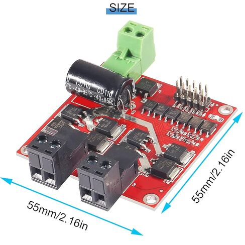 L298 Dual H Bridge Motor Speed ​​Controller DC DRIVER DC 6.5V-27V 7A PWM Motor Motor Board 12V 24V 160W مع عزل Optocoupler ، مع كابل التوصيل in Saudi Arabia
