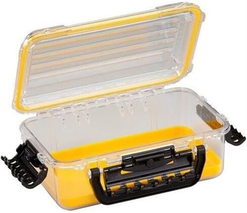 Plano Molding 146000 Medium Polycarbonate Waterproof Case, Clear/Yellow in Saudi Arabia