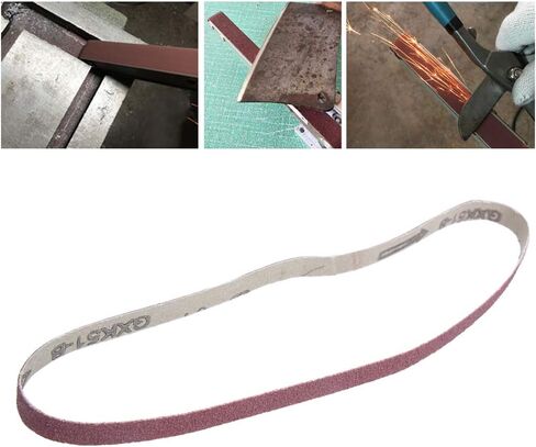Sand Paper Grinding Tape, 10 Pieces of Aluminum Oxide Grinding Tape 533 X 9mm for Wood, Furniture, Hardware and Non Metals (60#) in Saudi Arabia