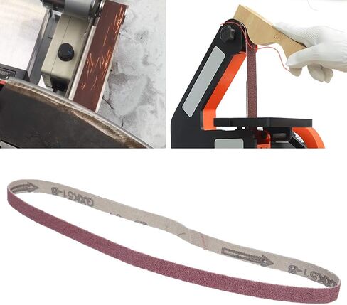 Sand Paper Grinding Tape, 10 Pieces of Aluminum Oxide Grinding Tape 533 X 9mm for Wood, Furniture, Hardware and Non Metals (60#) in Saudi Arabia