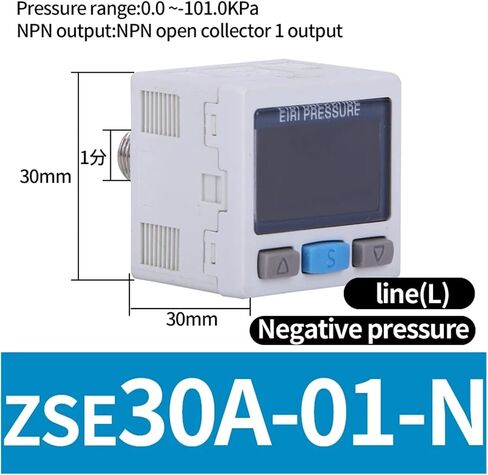 ZSE30AF-01-A ISE30A-01-NML ZSE30A-01-P Pneumatic high-precision digital pressure switch air handler display vacuum sensor(ZS-38-A1 bracket) in Saudi Arabia