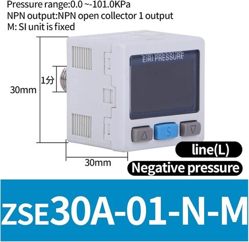 ZSE30AF-01-A ISE30A-01-NML ZSE30A-01-P Pneumatic high-precision digital pressure switch air handler display vacuum sensor(ZS-38-A1 bracket) in Saudi Arabia