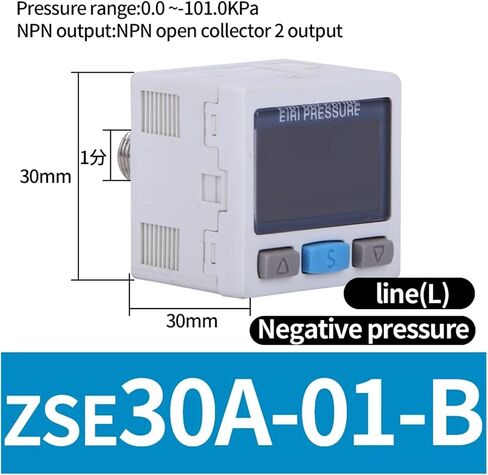 ZSE30AF-01-A ISE30A-01-NML ZSE30A-01-P Pneumatic high-precision digital pressure switch air handler display vacuum sensor(ZS-38-A1 bracket) in Saudi Arabia