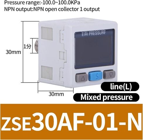 ZSE30AF-01-A ISE30A-01-NML ZSE30A-01-P Pneumatic high-precision digital pressure switch air handler display vacuum sensor(ZS-38-A1 bracket) in Saudi Arabia