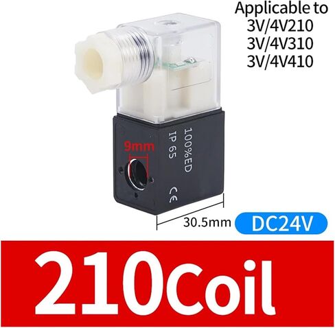 AC220V DC12V DC24V AC24V AC110V pneumatic solenoid valve coil 4V210/220/230-08/06(110 Coil AC220V) in Saudi Arabia