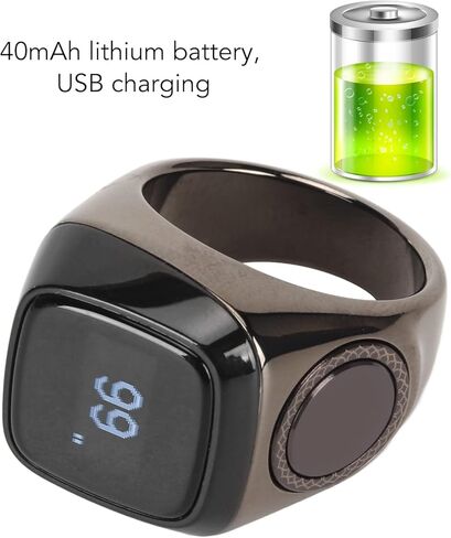 Finger Tally Counter, Portable Bluetooth Counter with 5 Digit Display, Handheld Number Click Counter, Electronic Counter with Charging Storage Case Support APP in Saudi Arabia