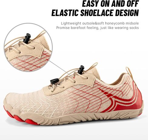 Hike Barefoot Shoes for Men Women Breathable & Non-Slip Athletic Footwear Wide Toe Water Shoes in Saudi Arabia