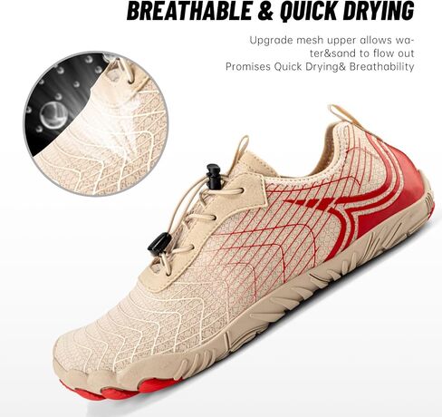 Hike Barefoot Shoes for Men Women Breathable & Non-Slip Athletic Footwear Wide Toe Water Shoes in Saudi Arabia