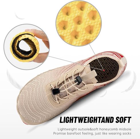 Hike Barefoot Shoes for Men Women Breathable & Non-Slip Athletic Footwear Wide Toe Water Shoes in Saudi Arabia
