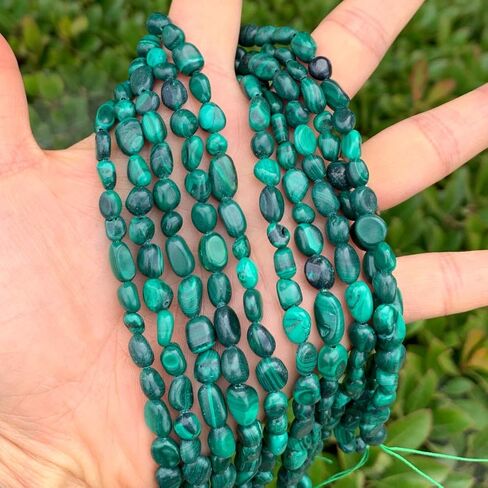 3 Strands Adabele Natural Kyanite Blue Crystals Gemstone Loose Beads 6mm to 8mm Free Form Oval Tumbled Pebble Gem Stone Spacer (45 Inch) for Jewelry Making GZ11-38 in Saudi Arabia
