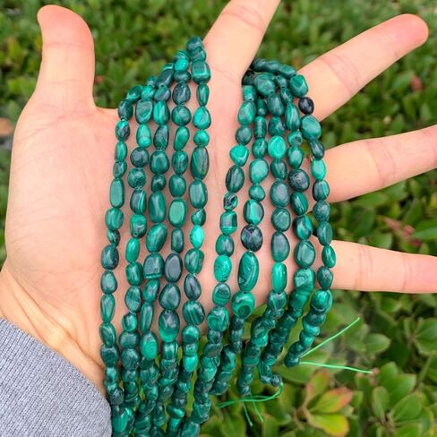 3 Strands Adabele Natural Kyanite Blue Crystals Gemstone Loose Beads 6mm to 8mm Free Form Oval Tumbled Pebble Gem Stone Spacer (45 Inch) for Jewelry Making GZ11-38 in Saudi Arabia