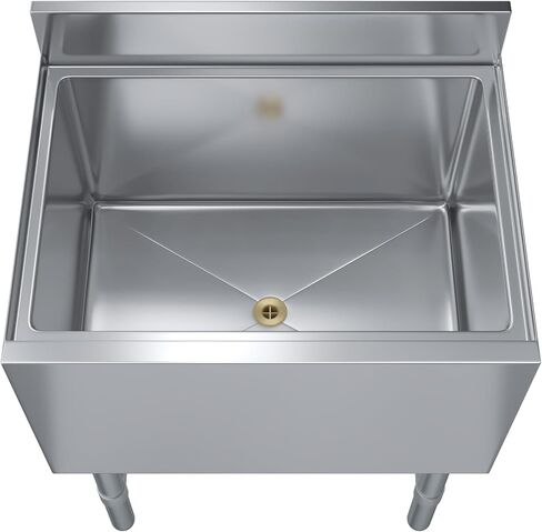 AmGood 18.5" x 24" x 33" Stainless Steel Ice Chest with Sliding Lid | Large Ice Bin | NSF in Saudi Arabia