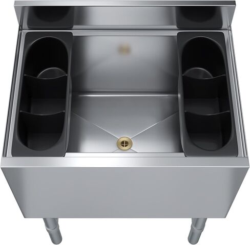 AmGood 18.5" x 24" x 33" Stainless Steel Ice Chest with Sliding Lid | Large Ice Bin | NSF in Saudi Arabia
