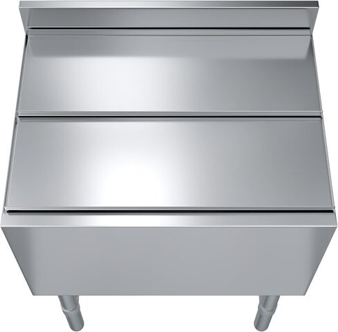 AmGood 18.5" x 24" x 33" Stainless Steel Ice Chest with Sliding Lid | Large Ice Bin | NSF in Saudi Arabia