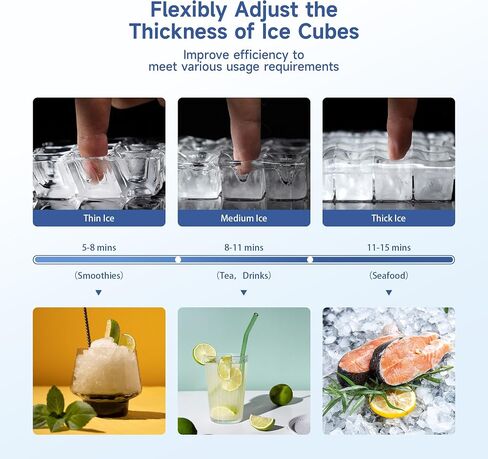 Real Relax Commercial Ice Machine 400LBS/24H, ETL Approved Industrial Ice Maker Machine with 330 LBS Storage Bin, Ice Scoop, Auto Self-Cleaning, LCD Display for Restaurant Bar Café in Saudi Arabia