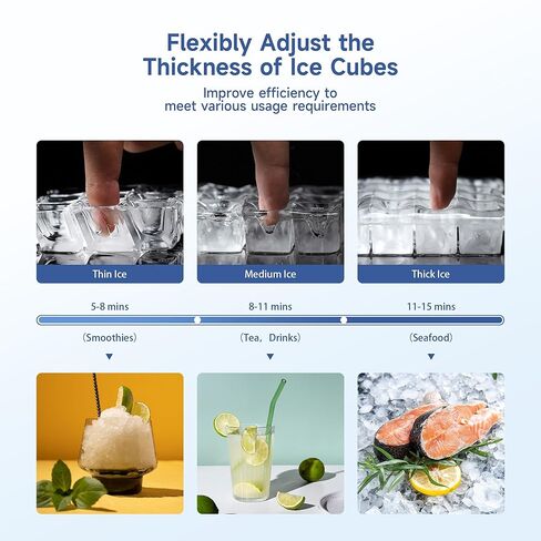Real Relax Commercial Ice Machine 400LBS/24H, ETL Approved Industrial Ice Maker Machine with 330 LBS Storage Bin, Ice Scoop, Auto Self-Cleaning, LCD Display for Restaurant Bar Café in Saudi Arabia