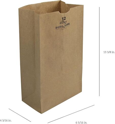 Duro Bag Mfg. Co. 18412 12# 100% Recycled Kraft Bag in Saudi Arabia