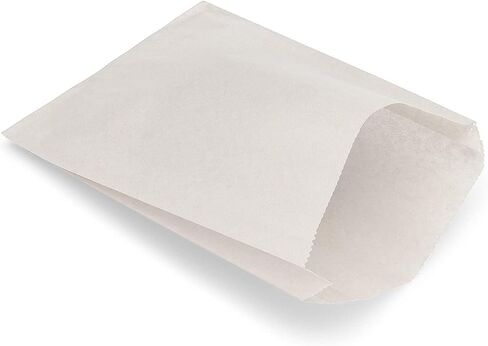أكياس على طراز شطيرة الورق الأبيض (200) 6 "× 1" × 6 "أكياس شحوم جافة الشحوم. in Saudi Arabia