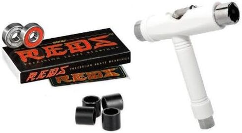 Bones Reds Bearings + Skate T-Tool + Spacers (Red) in Kuwait