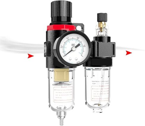 Air Source Processor Compressor AFC2000 1/4 Air Filter Oil Water Seperator Regulator Pressure Reducer Vavle Trap(AFC2000w10mm) in Kuwait