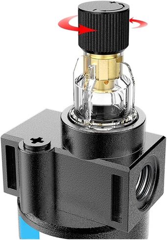 Air Source Processor Compressor AFC2000 1/4 Air Filter Oil Water Seperator Regulator Pressure Reducer Vavle Trap(AFC2000w10mm) in Kuwait